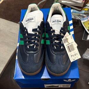 Adidas Samba Navy and Green unisex Sneakers
